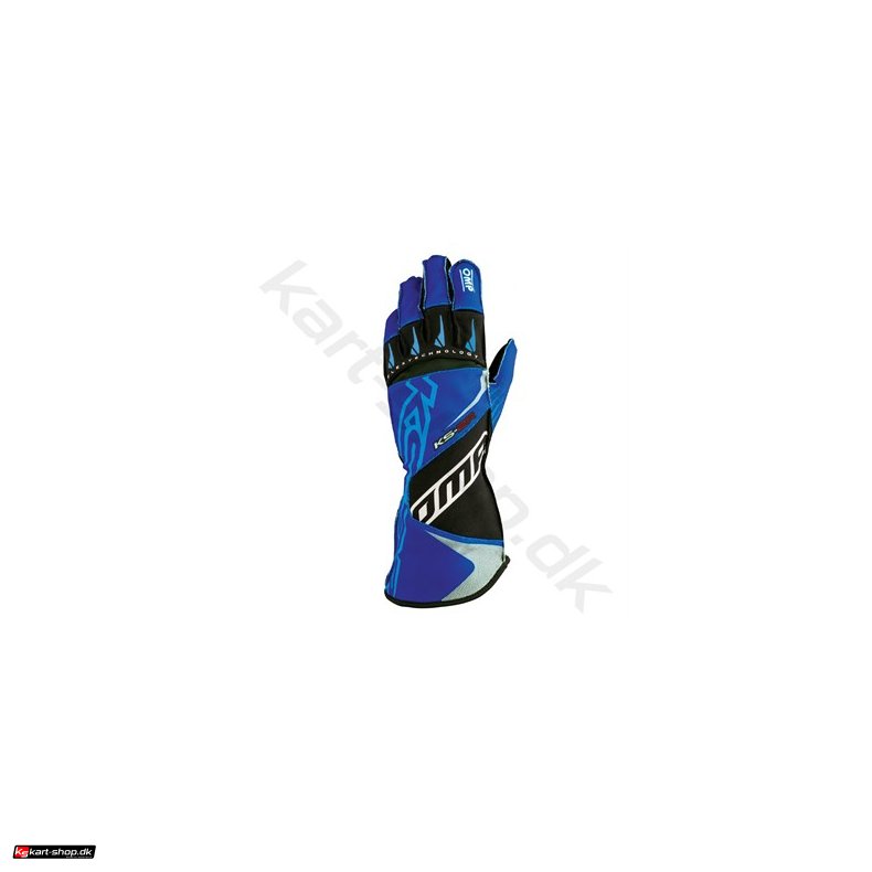 OMP KS-2R handske, navy bl/cyan, str. 5XS-XL