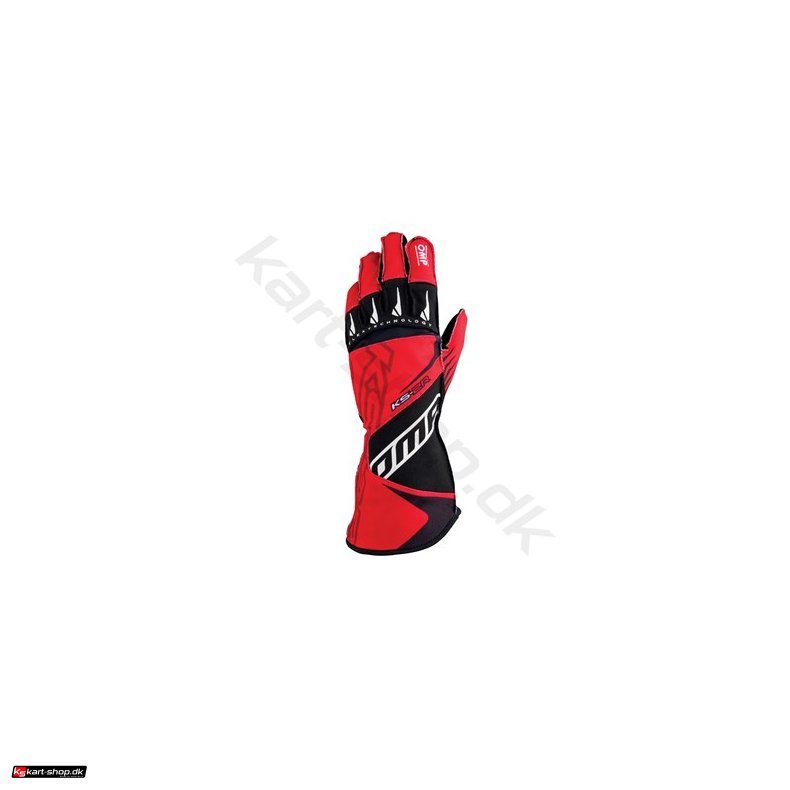 OMP KS-2R handske, rd/sort, str. 5XS-XL