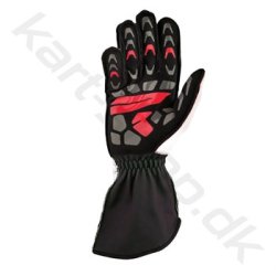 OMP KS-2R handske, hvid/rd, str. 5XS-XL