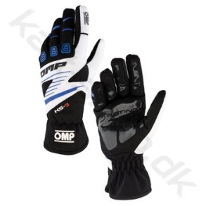 OMP KS-3 handske, sort/bl/hvid, str. 5XS-XL