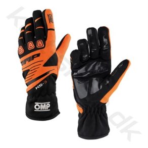 OMP KS-3 handske, orange fluo/sort, str. 5XS-XL