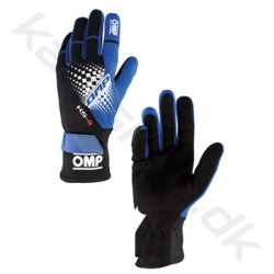OMP KS-4 handske, bl/sort, str. 5XS-XL