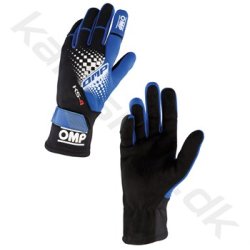 OMP KS-4 handske, bl/sort, str. 5XS-XL