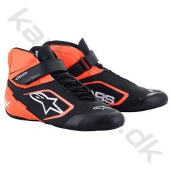 Alpinestars Tech-1 K v2 sko, sort/orange fluo/hvid, str. 34-47