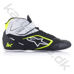 Alpinestars Tech-1 K v2 sko, sort/hvid/gul fluo, str. 34-47