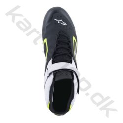 Alpinestars Tech-1 K v2 sko, sort/hvid/gul fluo, str. 34-47