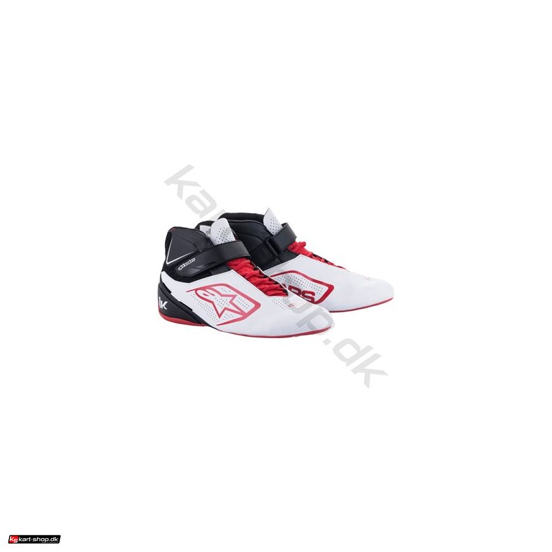 Alpinestars Tech-1 K v2 sko, hvid/sort/rd, str. 34-47