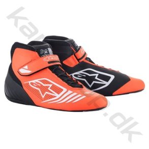 Alpinestars Tech-1 KX sko, sort/orange fluo/hvid, str. 34-47
