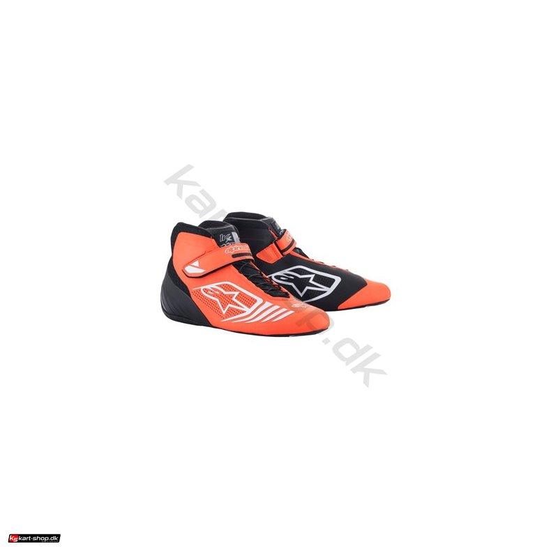 Alpinestars Tech-1 KX sko, sort/orange fluo/hvid, str. 34-47