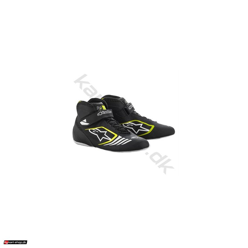 Alpinestars Tech-1 KX sko, sort/gul fluo/hvid, str. 34-47