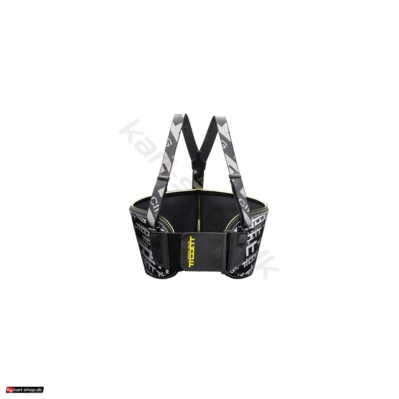 Tillett P1 ribbensbeskytter, sort, str. C - XL 