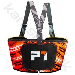 Tillett P1 ribbensbeskytter, orange, str. C - XL 