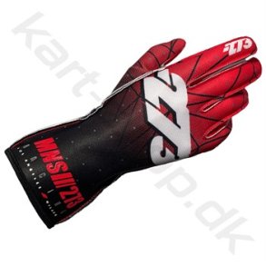 Minus 273 Poly 3 karting handsker, hvid/sort/rd, str. 3XS - XL
