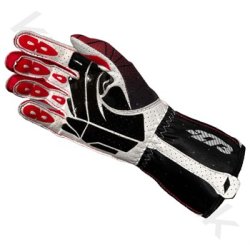 Minus 273 Poly 3 karting handsker, hvid/sort/rd, str. 3XS - XL