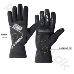 OMP Rain K regnhandske, Str. 5XS - XL