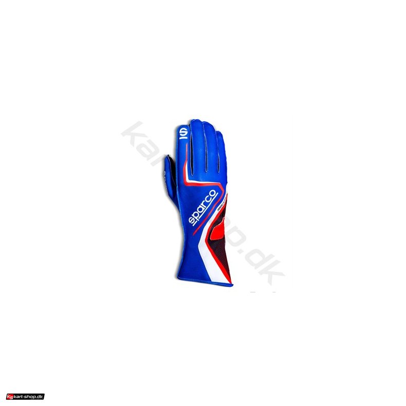 Sparco Record karting handske, bl/rd, str. 7-13