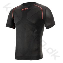 Alpinestars Ride Tech v2 Summer kortrmet top, sort/rd, Str. XS - 2XL