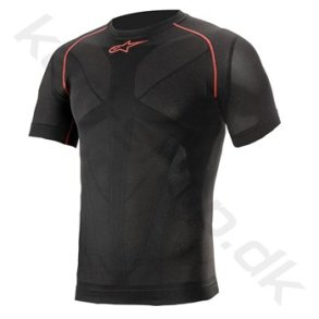 Alpinestars Ride Tech v2 Summer kortrmet top, sort/rd, Str. XS - 2XL