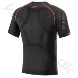 Alpinestars Ride Tech v2 Summer kortrmet top, sort/rd, Str. XS - 2XL