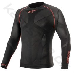 Alpinestars Ride Tech v2 Summer langrmet top, sort/rd, Str. XS - 2XL
