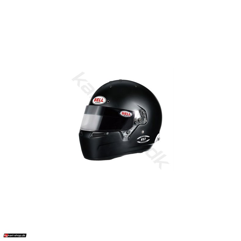 Bell RS7 Pro Mat sort hjelm m/HANS clips, str. 54 - 61+