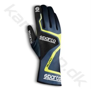 Sparco Rush karting handske, gr/gul, str. 4-13