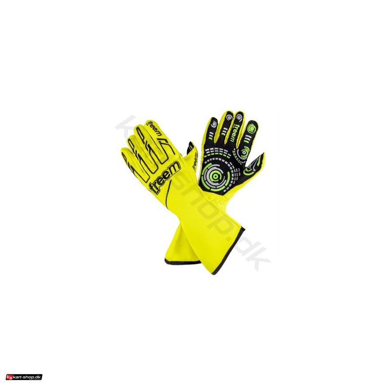 Freem Senso 16 handske, gul fluo, str. 7-11