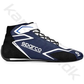Sparco Skid sko, navy bl/hvid, str. 37-48