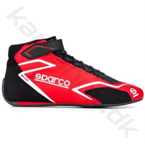 Sparco Skid sko, rd/sort, str. 37-48