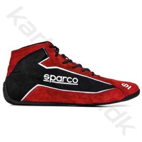 Sparco Slalom+ stof og ruskind sko, rd/sort, str. 35-48