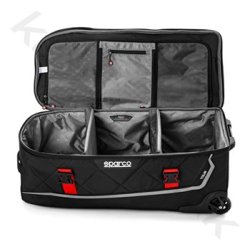 Sparco Tour Travel Trolley, sort/rd