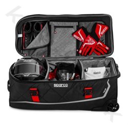Sparco Tour Travel Trolley, sort/rd