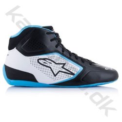 Alpinestars Tech-1 K START v2 sko, sort/hvid/lysebl, str. 34-47