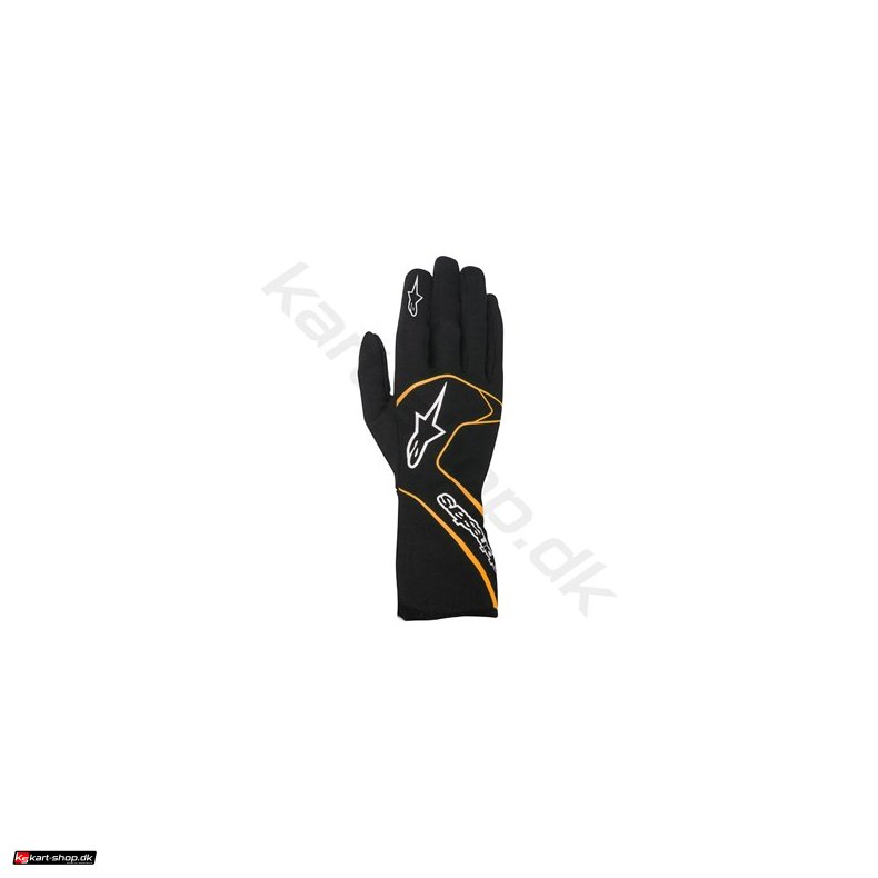 Alpinestars Tech 1-Race handske, sort/orange fluo str. S