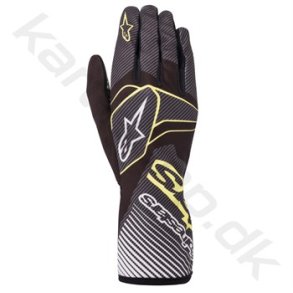 Alpinestars Tech-1 K Race v2 Carbon handske, sort/limegrn, Str. S-XXL
