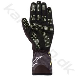 Alpinestars Tech-1 K Race v2 Carbon handske, sort/limegrn, Str. S-XXL
