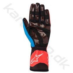 Alpinestars Tech-1 K Race v2 handske, rd fluo/cobalt bl, Str. S-XXL