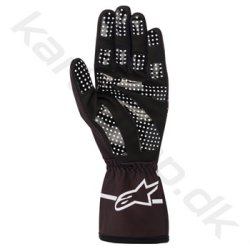 Alpinestars Tech-1 K Race S v2 Solid brne handske, sort/hvid, Str. S-XL