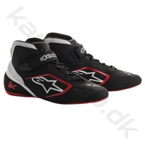 Alpinestars Tech-1 K sko, sort/hvid/rd, str. 34-47