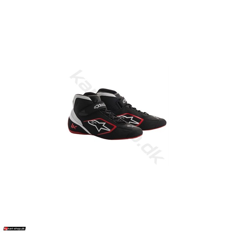 Alpinestars Tech-1 K sko, sort/hvid/rd, str. 34-47