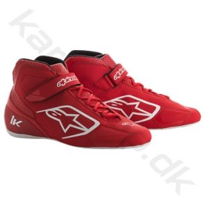 Alpinestars Tech-1 K sko, rd/hvid, str. 34-47
