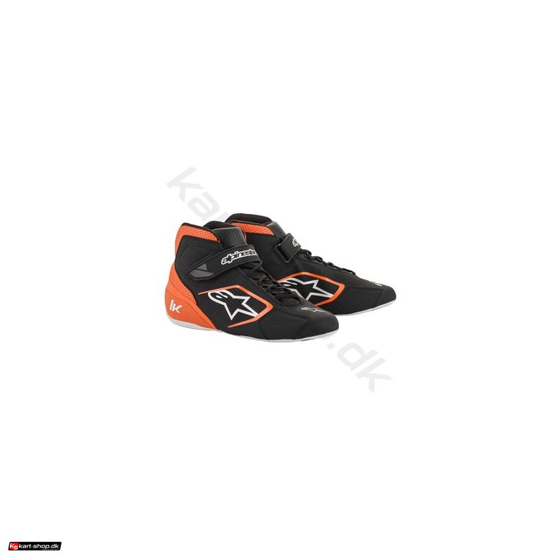 Alpinestars Tech-1 K sko, sort/orange/hvid, str. 34-47