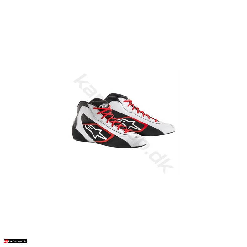 Alpinestars Tech-1 K START sko, hvid/sort/rd, str. 34-47