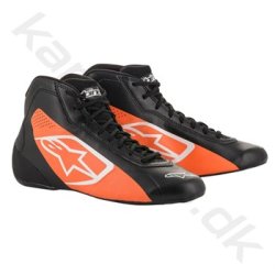 Alpinestars Tech-1 K START sko, sort/orange fluo, str. 34-47