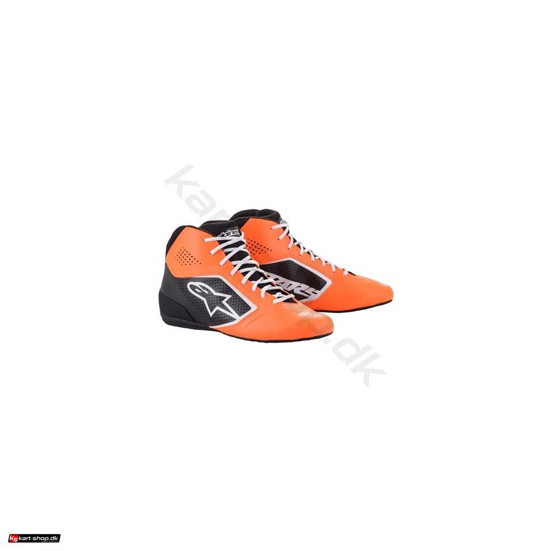 Alpinestars Tech-1 K START v2 sko, orange fluo/sort/hvid, str. 34-47
