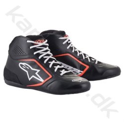 Alpinestars Tech-1 K START v2 sko, sort/hvid/rd fluo, str. 34-47