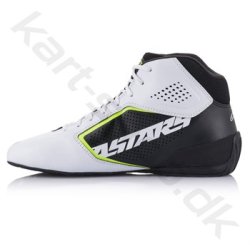 Alpinestars Tech-1 K START v2 sko, hvid/sort/gul fluo, str. 34-47