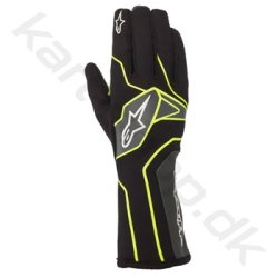Alpinestars Tech-1 K v2 handske, sort/gul fluo/anthracite, str. S-XXL