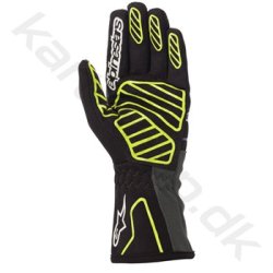 Alpinestars Tech-1 K v2 handske, sort/gul fluo/anthracite, str. S-XXL