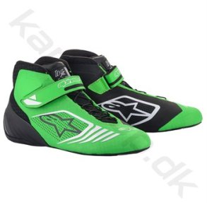 Alpinestars Tech-1 KX sko, sort/grn fluo/hvid, str. 34-47